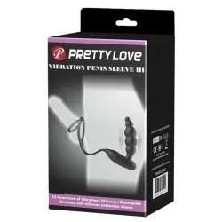 Pretty Love Plug vibrant avec Anneaux VIBRA PENIS 8 x 2.4 cm